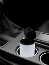 Car Ashtray Aluminum Alloy Auto Ashtray Smell Proof Windproof for Outdoor Travel