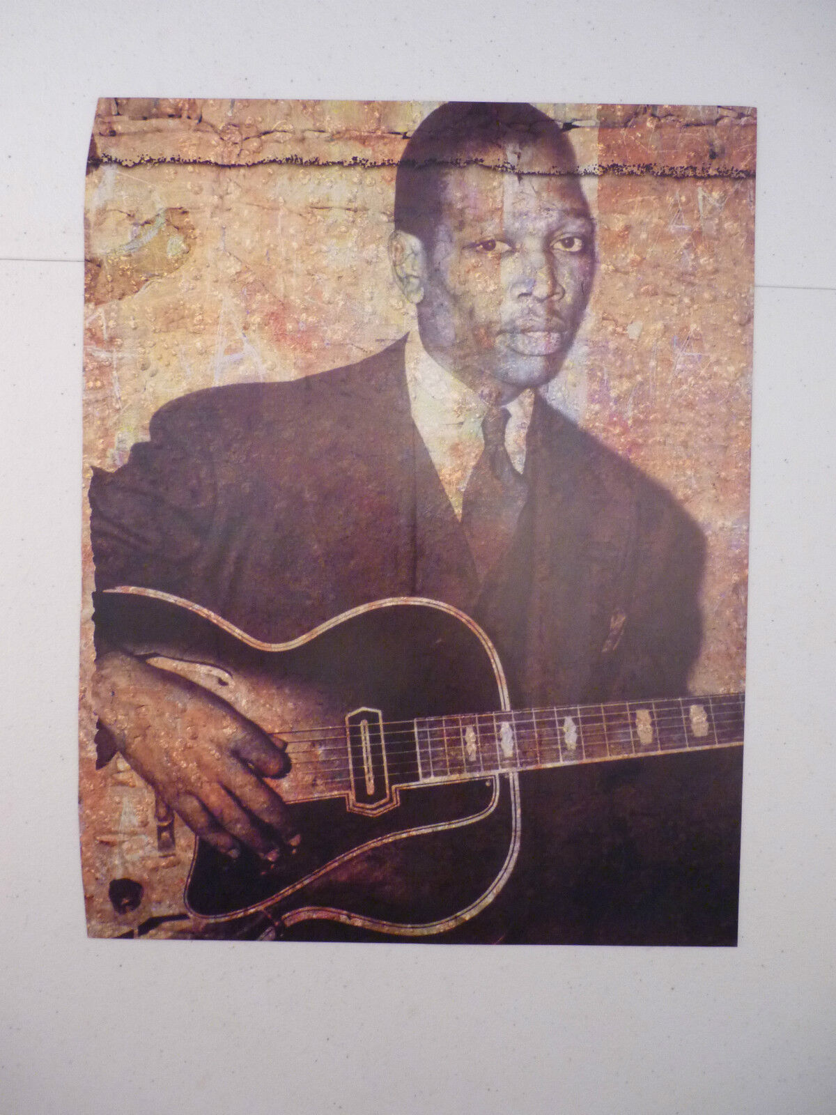 Charlie Christian Jazz Guitarist 12x9 Coffee Table Book Photo Poster painting Page