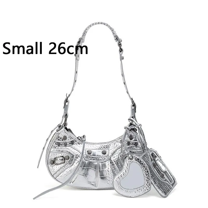 Bag New 2023 Black Gothic White Fashion Black Pink Rivets Crossbody Shoulder Bags Purse Women Underarm Bags  Motorcycle Bag