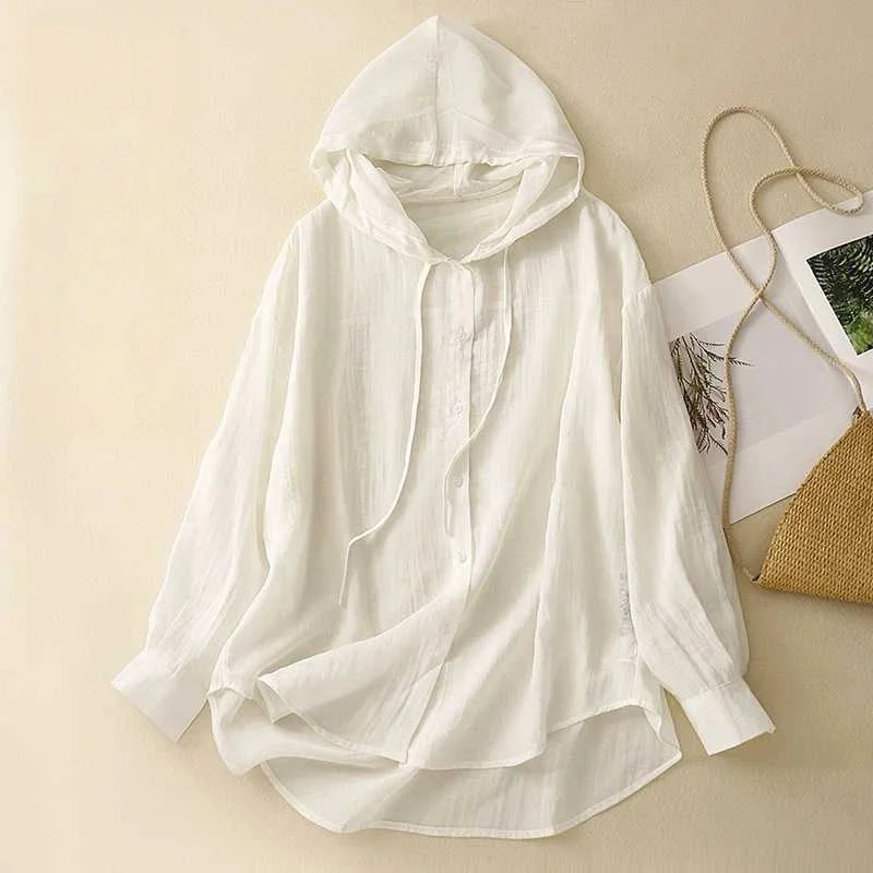 LINEN HOODIE