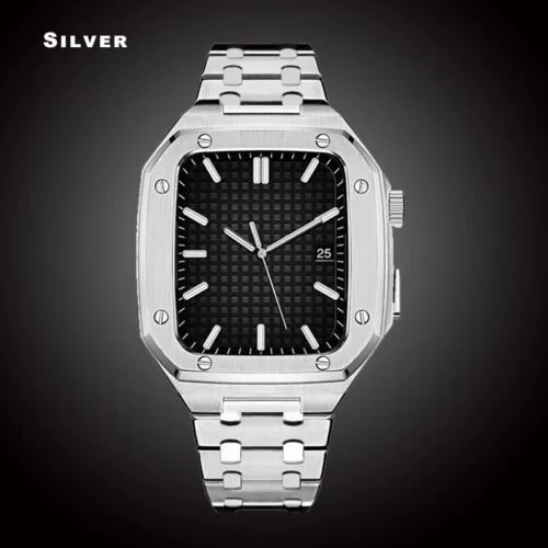 ⌚316L Stainless Steel Protective Case with Band Designed for Apple Watch