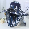 Summer Hat With Fan For Men And Women Charging Sun Protection Sunshade Large Brim Fisherman Hat Adult Camouflage Hat Anti-Ultraviolet