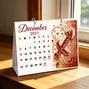DIY 2027 Diamond Painting Calendar Art Kit Paper Desk Calendar Desktop Decoration Craft Kit