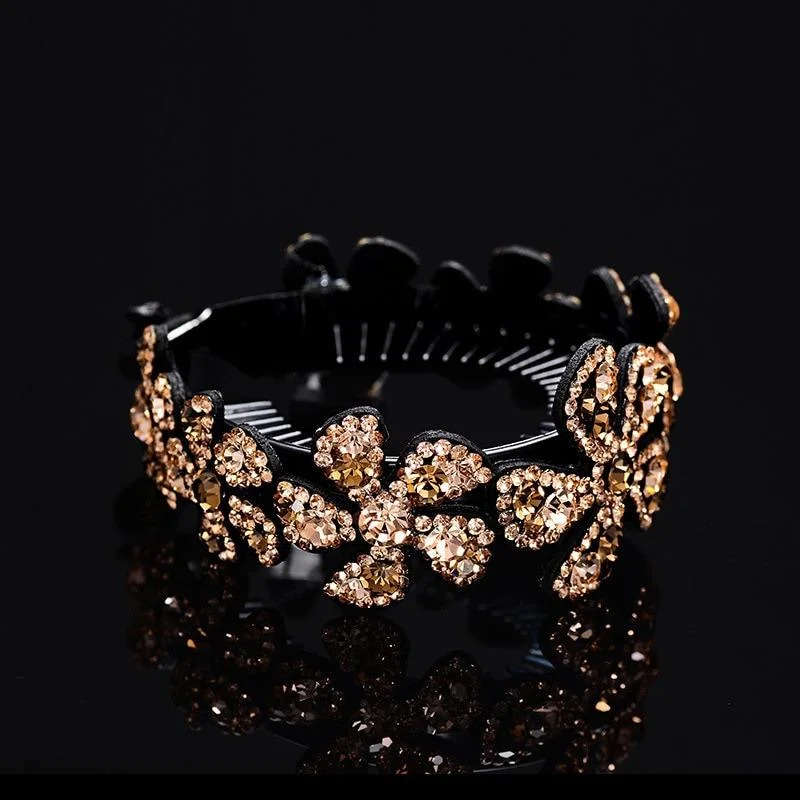 Rhinestone Adorned Perfect Hair Round Claws