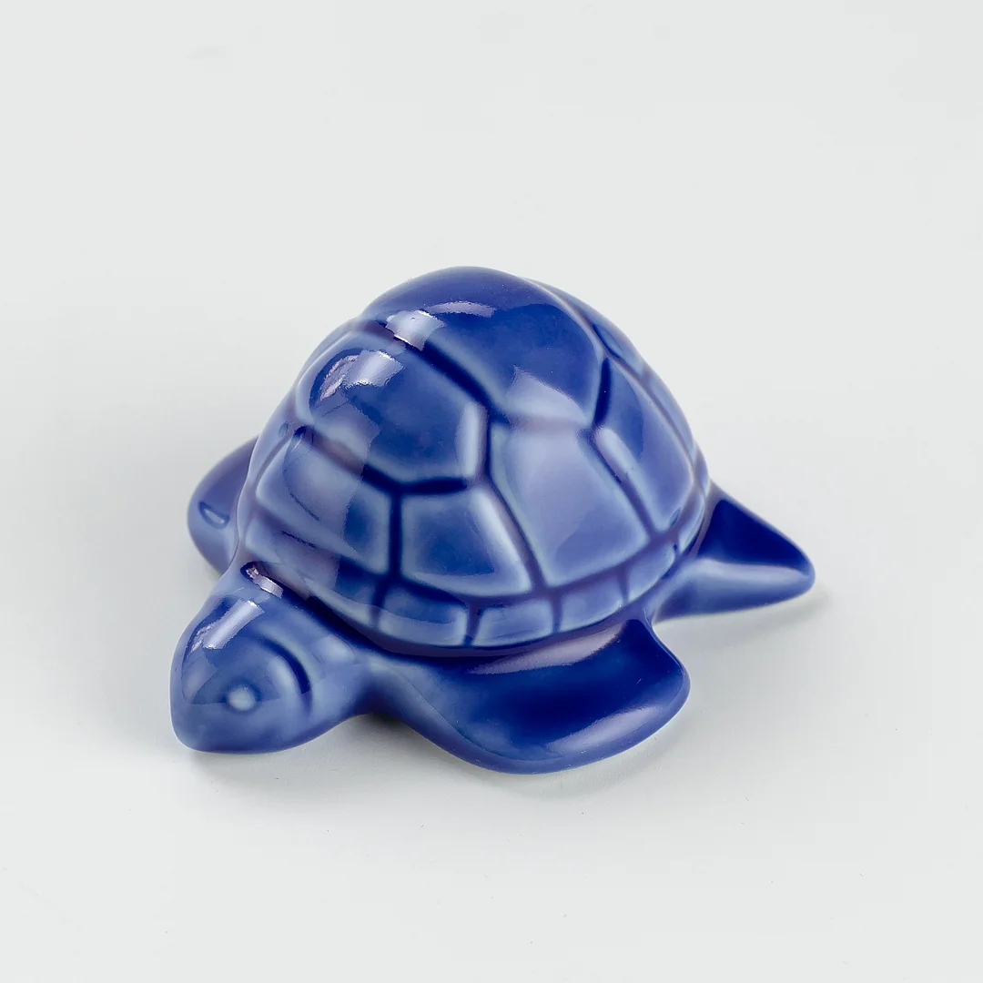 2 Sea Turtle Porcelain Toilet Bolt Covers