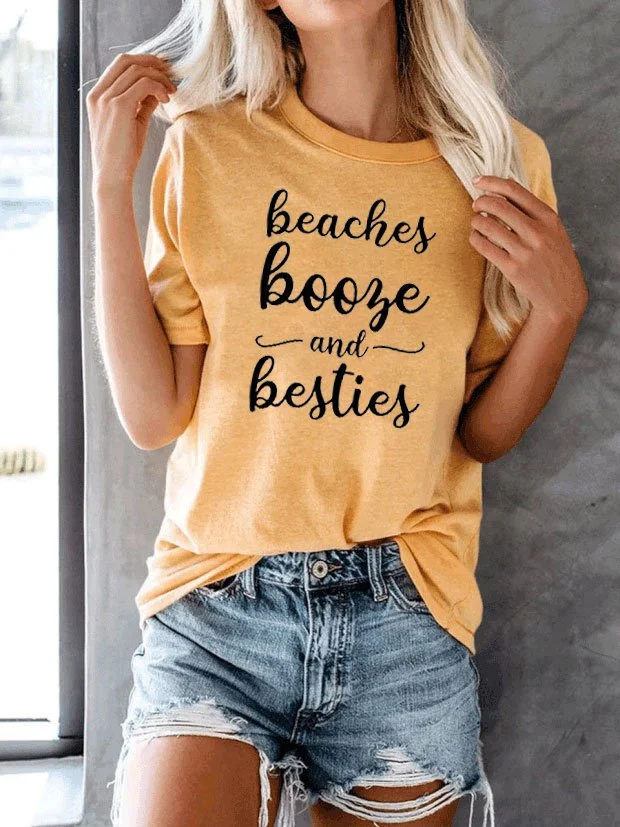 Bestdealfriday Beaches Booze And Besties Tee