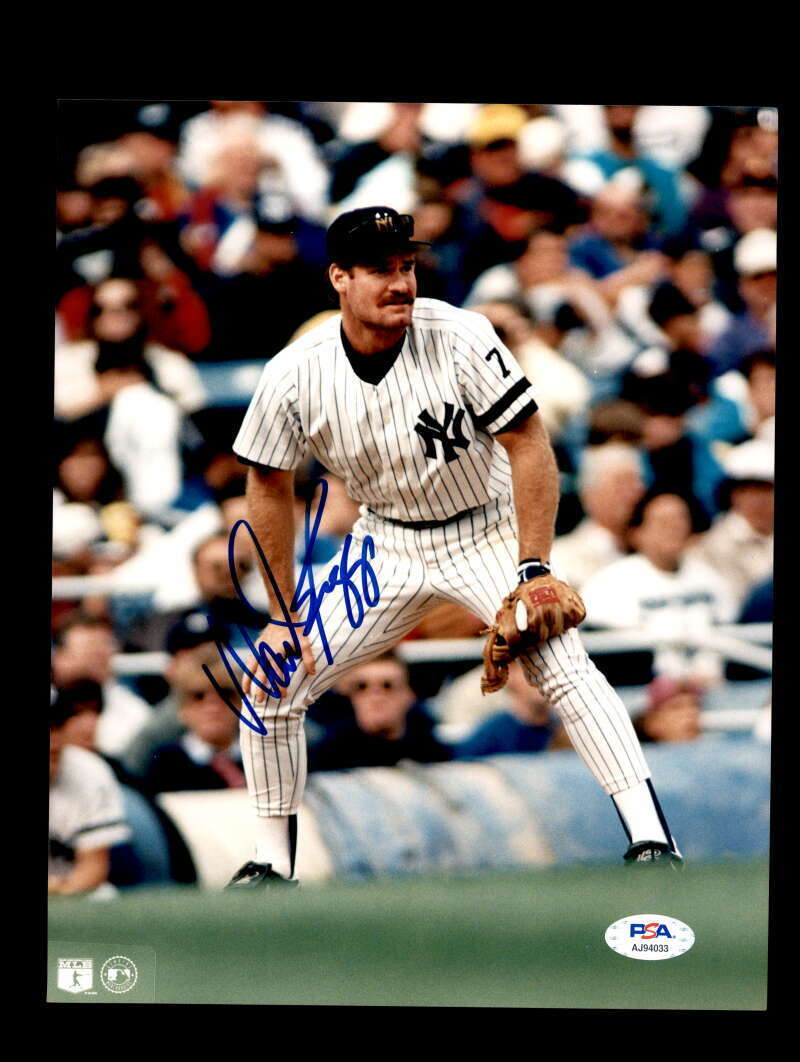 Wade Boggs PSA DNA Coa Signed 8x10 Photo Poster painting Yankees Autograph