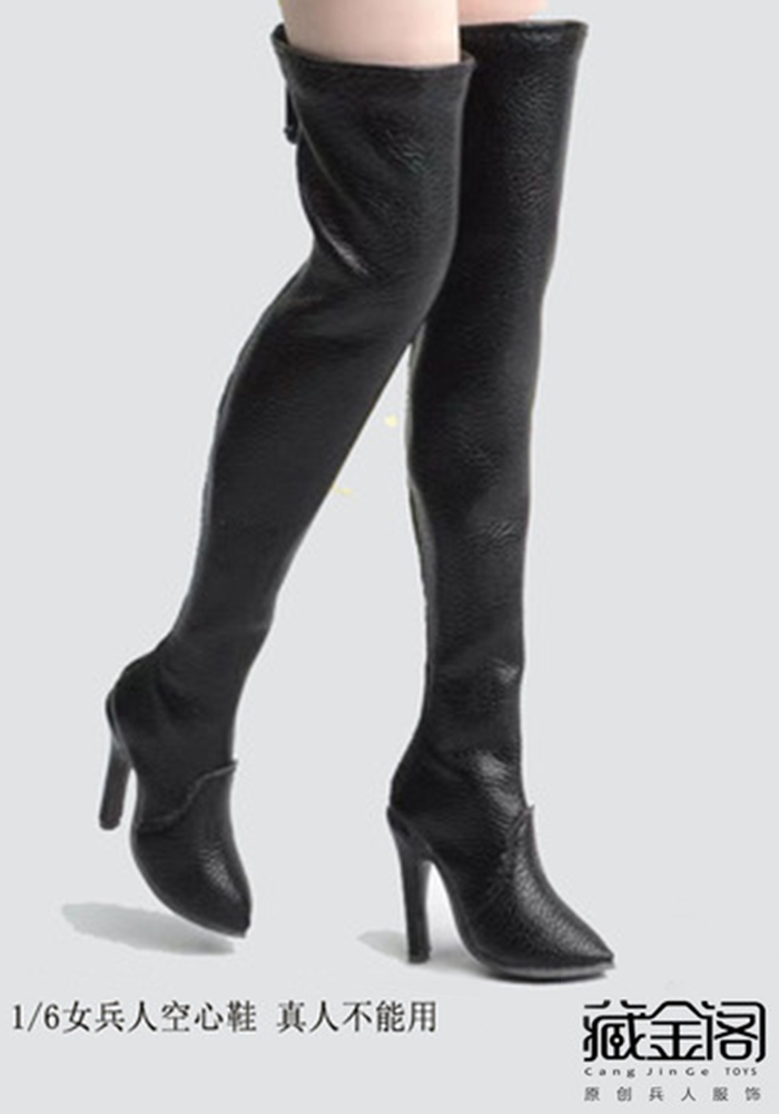 CJG-P08 1/6 Female soldier shoes hollow High fashion boots for TBL JO UD plain body-aliexpress