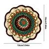 (US Only)Crochet Mandala Coaster Handmade DIY Material Package with Crochet Hook(2)