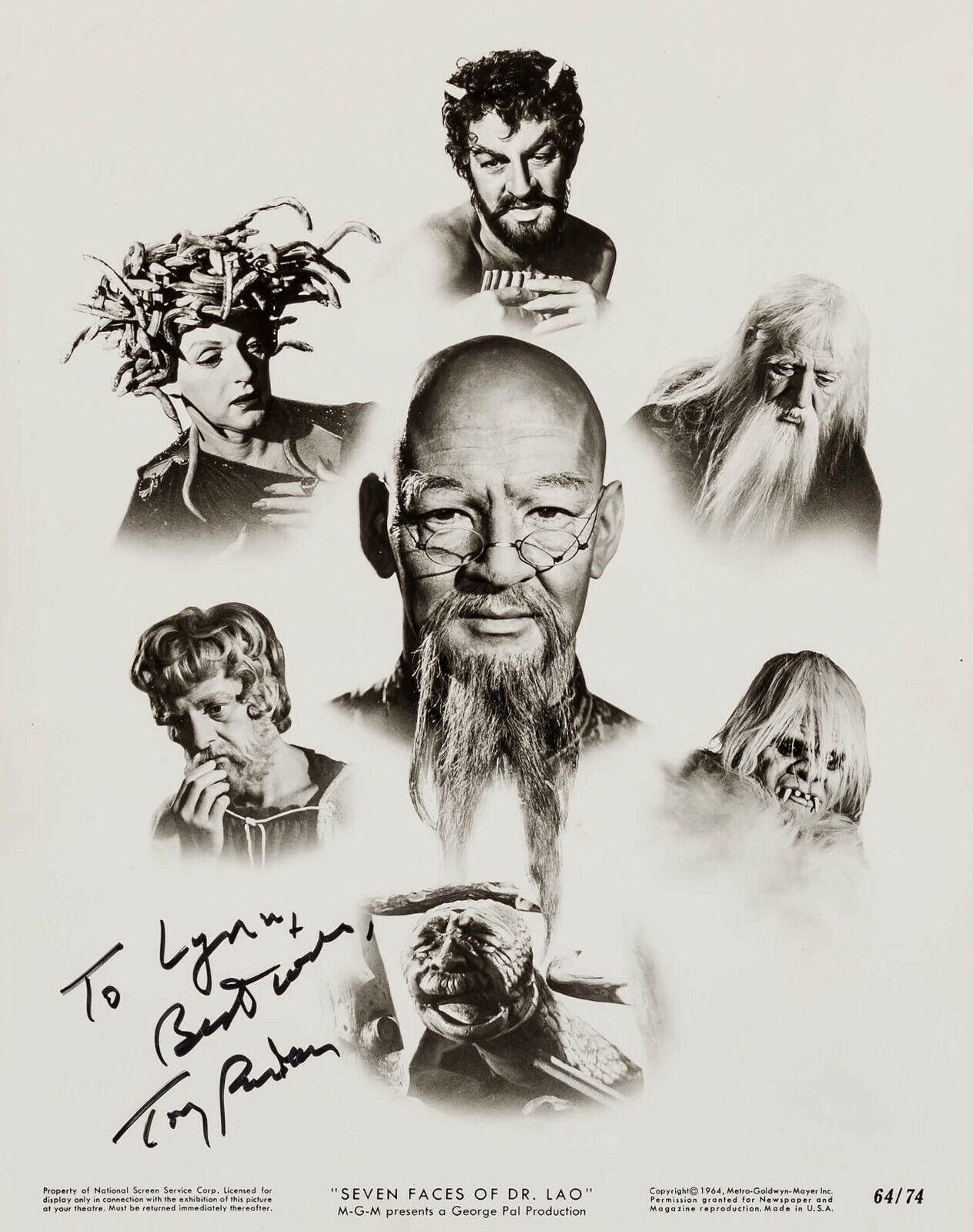 TONY RANDALL Signed Photo Poster paintinggraph - Film & TV Actor 'Seven Faces Of Dr Lao' reprint