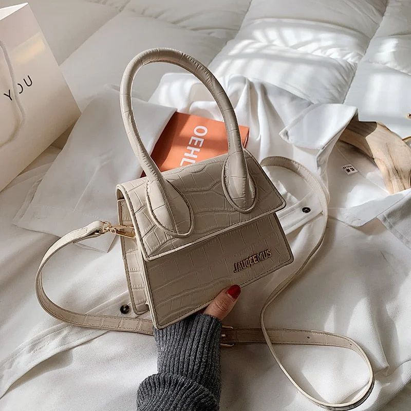 էѧӧܧ Luxury lock small square bag shoulder bag PU Leather for Women 2021 Summer Handbag Brand Luxury Crossbody Purses