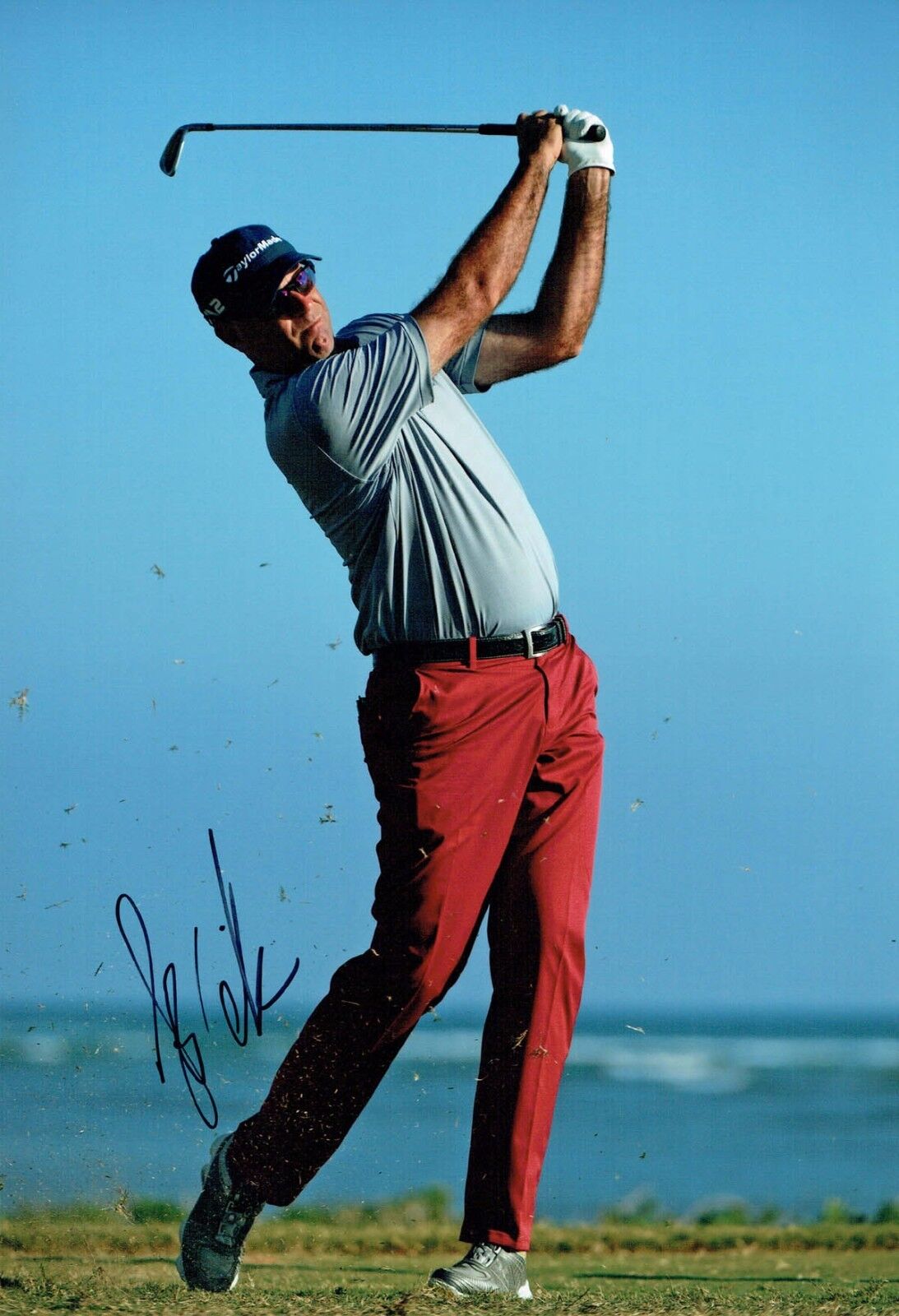 Stewart CINK 2017 SIGNED Autograph 12x8 Photo Poster painting 1 AFTAL COA Golf USA Golfer