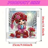 Snow Girl - Diamond Painting - Partial Special Shaped Drill(Canvas|30*30cm)