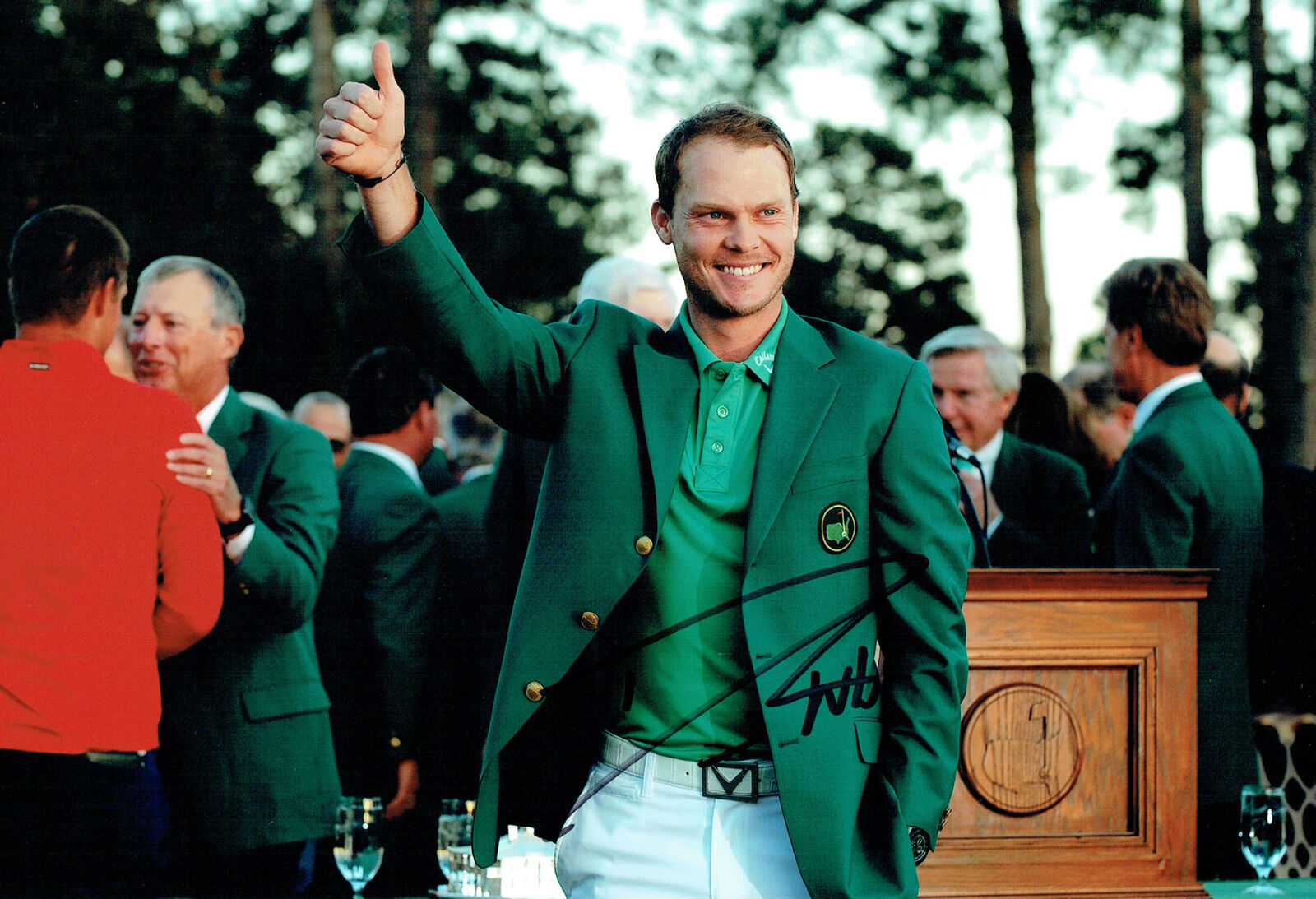 Danny WILLETT Augusta Masters SIGNED Autograph 12x8 Golf Photo Poster painting 3 AFTAL COA