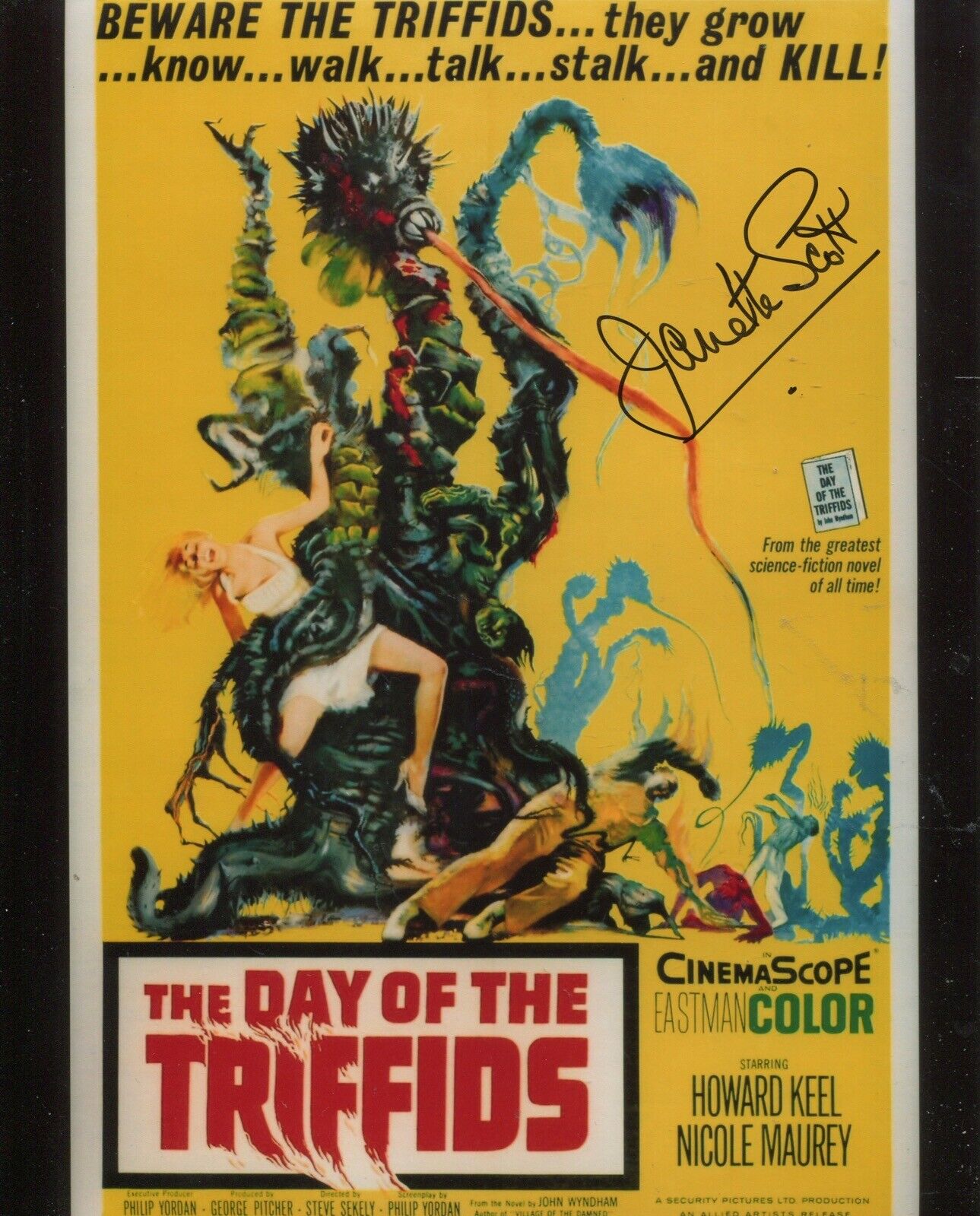 Actress Janette Scott signed DAY OF THE TRIFFIDS 8x10 Photo Poster painting - UACC DEALER