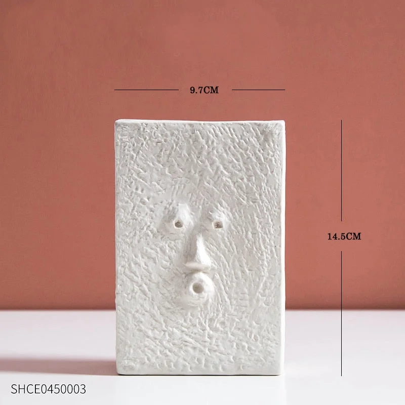 Nordic Home Decoration Accessories White Ceramic Vase Living Room Decoration Decoracion Hogar Moderno Flower Vases Home Decor