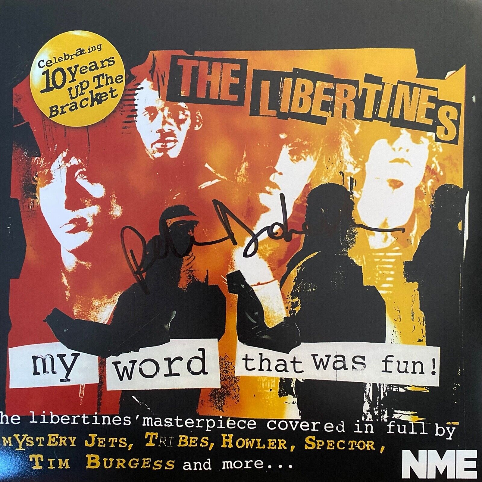 PETE DOHERTY HAND SIGNED 12x12 Photo Poster painting THE LIBERTINES MY WORD THAT WAS FUN