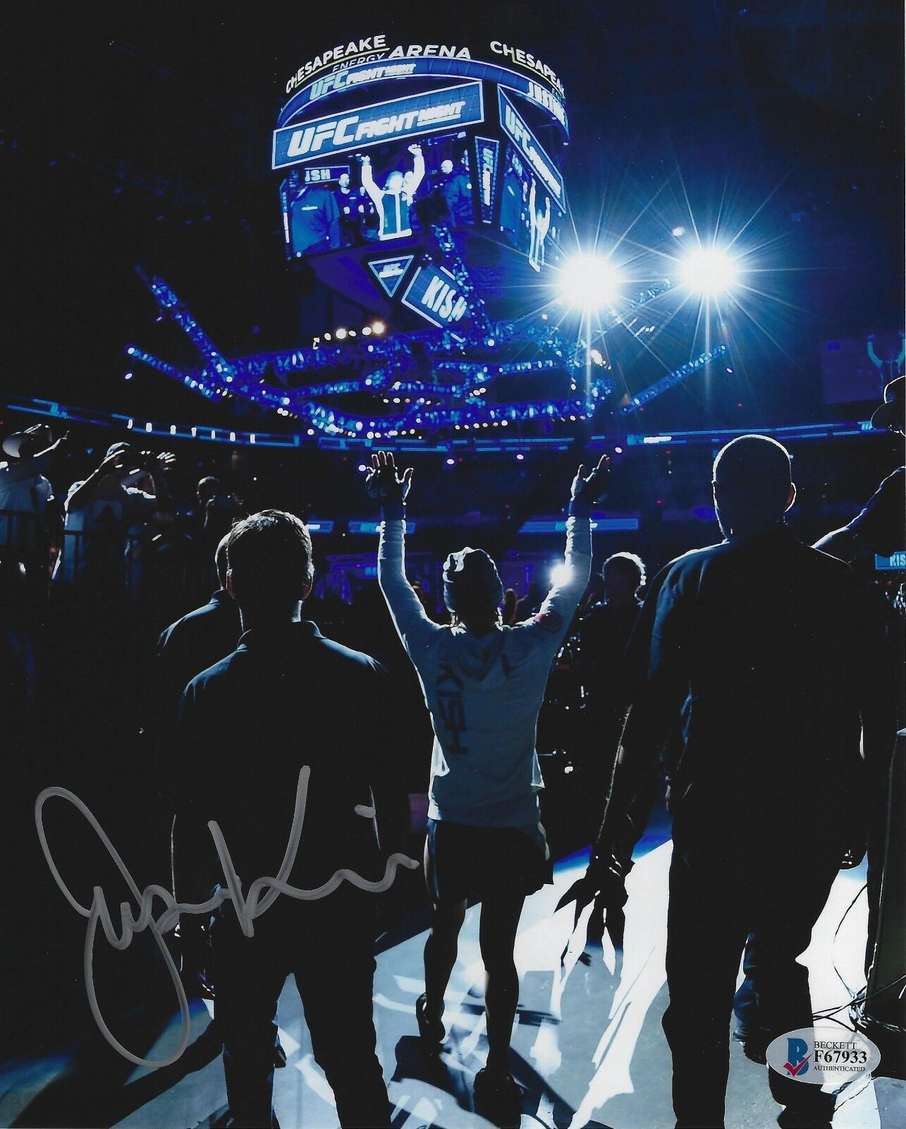 Justine Kish Signed 8x10 Photo Poster painting BAS Beckett COA UFC Fight Picture Autograph 195 C