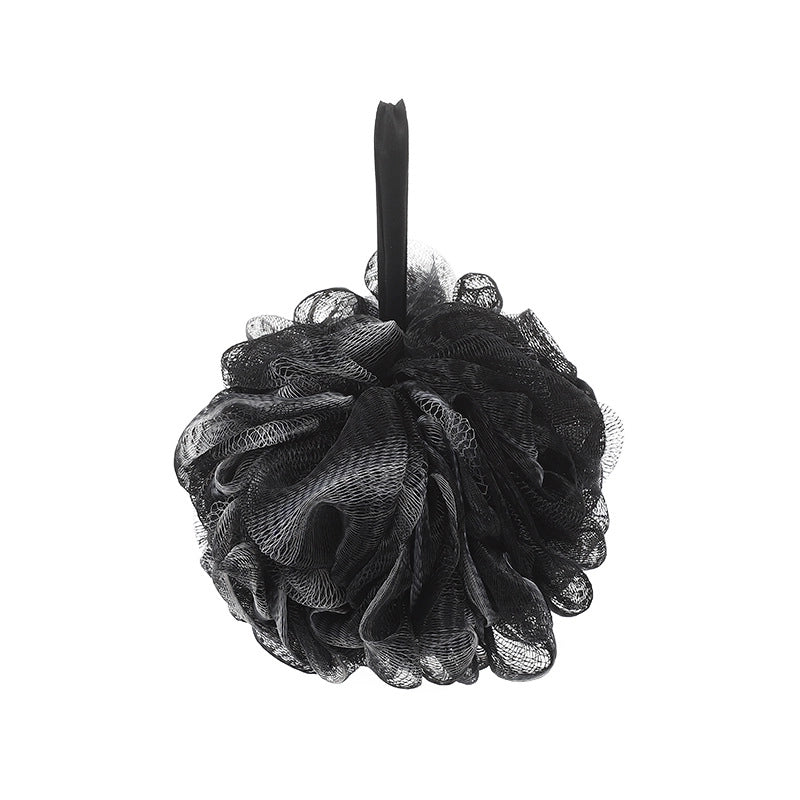 Retro Solid Color Flower Pe Bath Ball/Mesh Sponge
