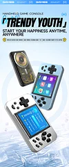 Magnetic Power Bank 6000 Classic Games Nostalgic Retro Game Power Bank HD Magnetic Handheld Game Console