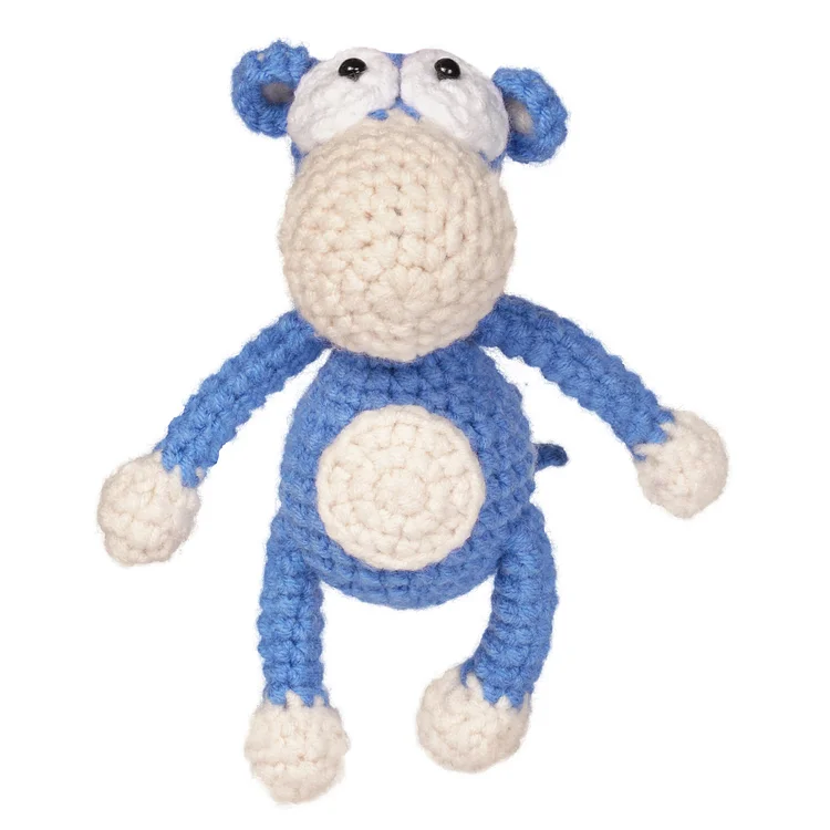 YarnSet - Crochet Kit For Beginners - Blue Monkey