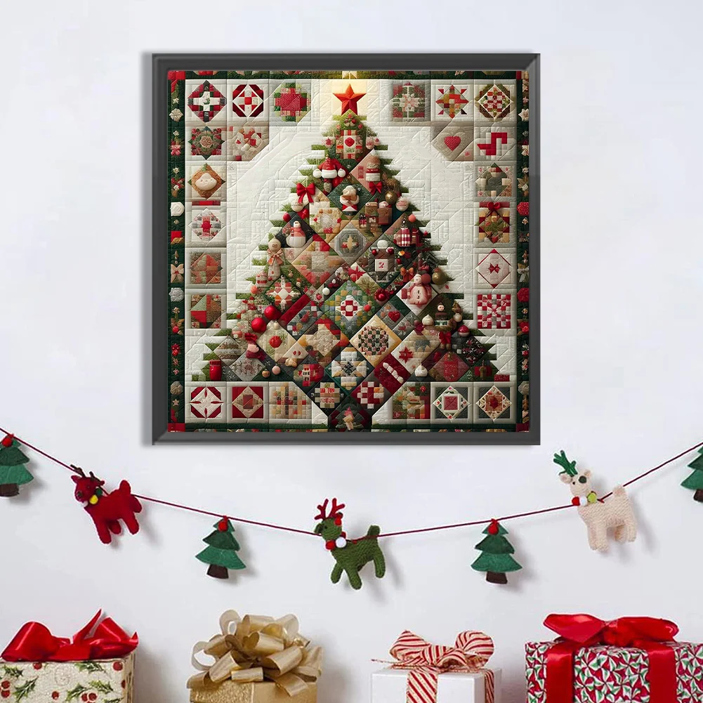 Diamond Painting - Full Round Drill - Christmas Tree(Canvas|50*50cm)