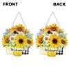 Diamond Painting Double Sided Acrylic Sunflower Bouquet Hanging Diamond Art Kits