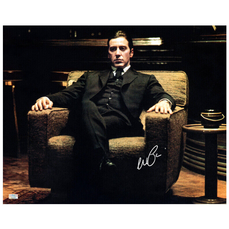 Al Pacino Autographed The Godfather: Part II Michael Corleone 16x20 Photo Poster painting