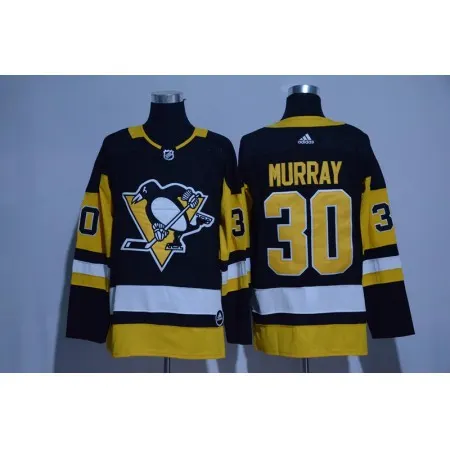 Men's Pittsburgh Penguins #30 Matt Murray Black  Stitched NHL Jersey