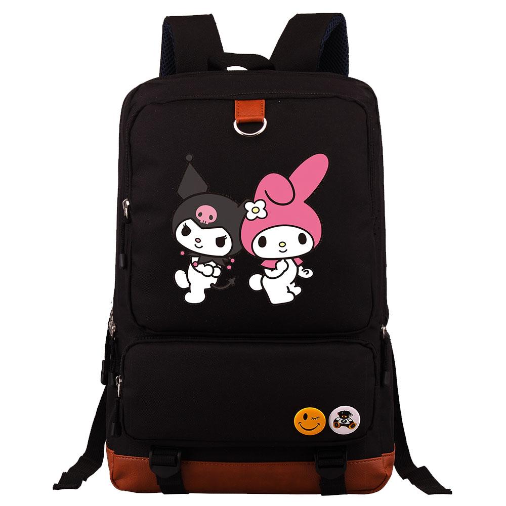 Mayoulove Kuromi Backpack Water-Resistant Lightweight Design for School and Outdoor Activities-Mayoulove