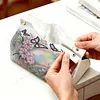 Rainbow Butterfly DIY PULeather Diamond Painting Tissue Box for Adults Beginners Gem Art Painting Napkin Holder for Living Room Bedroom Bathroom Table Decor
