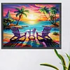 Diamond Painting-DIY Full Round Drill Beach(40*50CM)