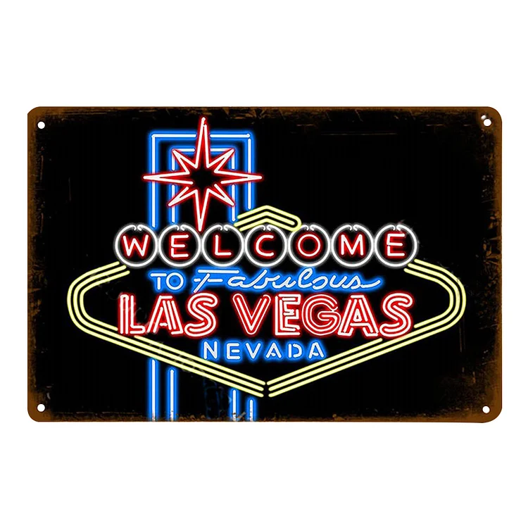 Las Vegas - Vintage Tin Signs/Wooden Signs - 8*12Inch/12*16Inch