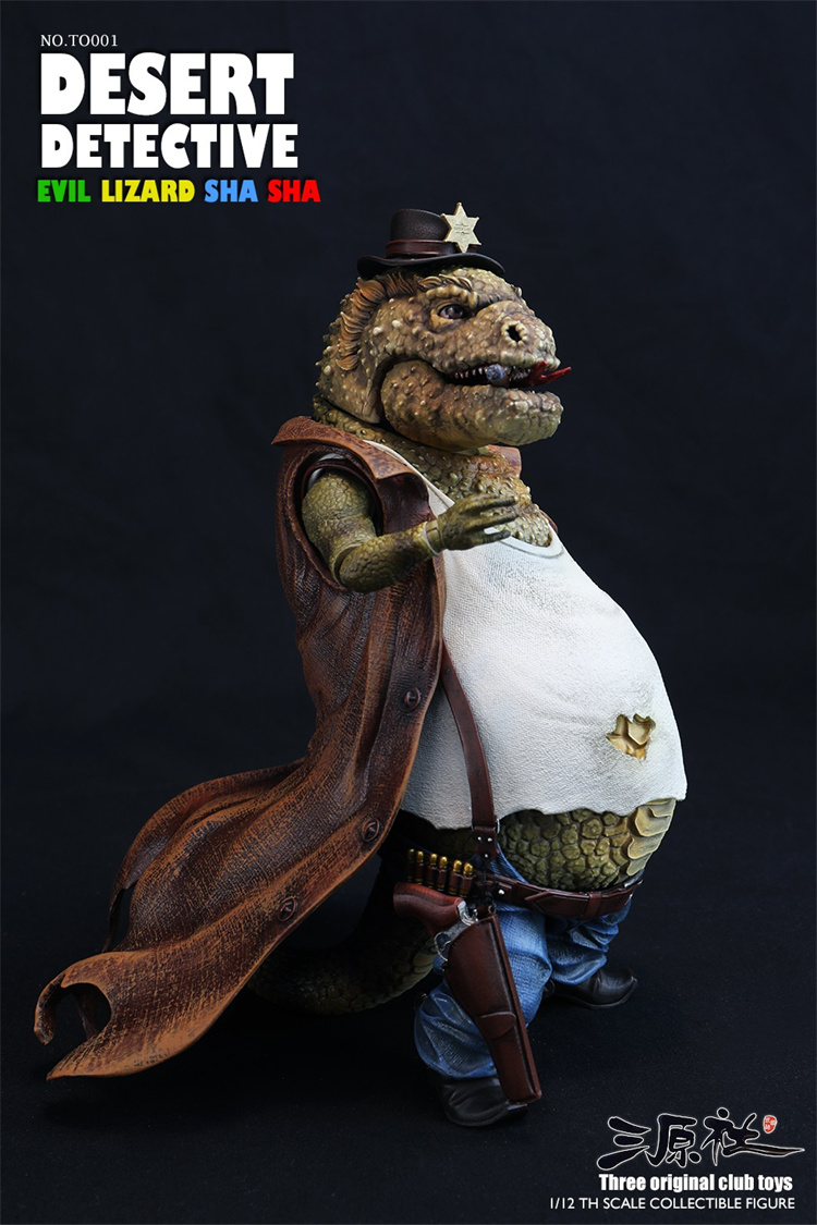 Pre-order Three Original Club Toys  DESERT DETECTIVE EVIL LIZARD SHA SHA NO.TO001 1/12TH Scale Collectible FIgure