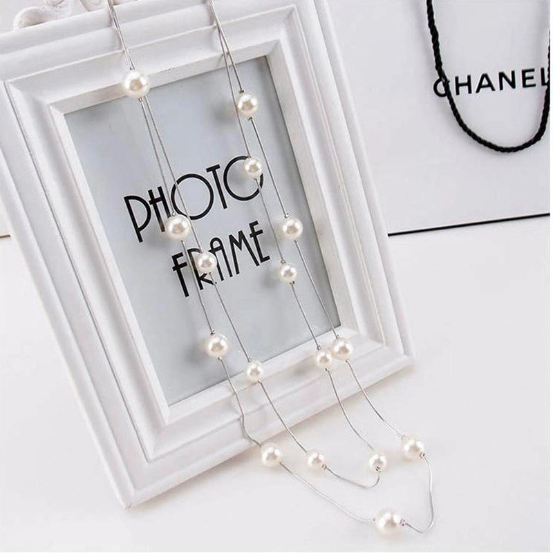 Fashion Necklace Pearl Synthetic Resin Necklace4