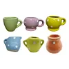 Cute Ceramic Vase Fridge Magnets Refrigerator Stickers for Fridge (6Pcs)
