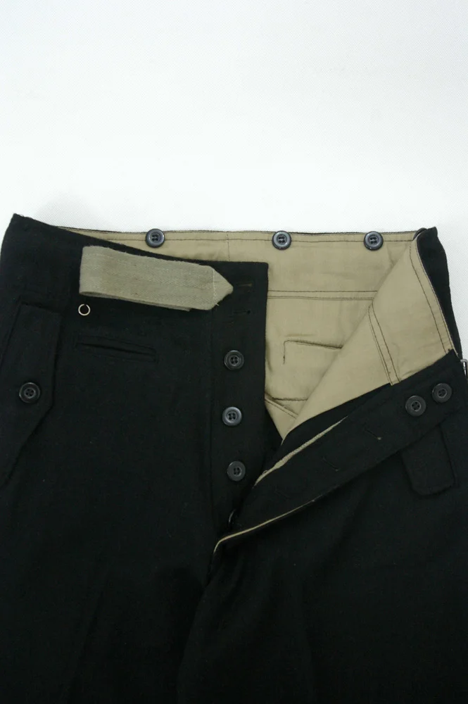   Wehrmacht German Panzer Black Wool Trousers German-Uniform