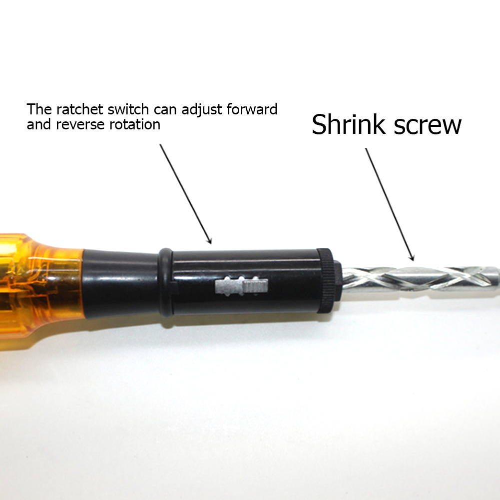 

Push Pull Ratchet Screwdriver Set 6 in 1 Press Type Semi-automatic Rotating, 501 Original
