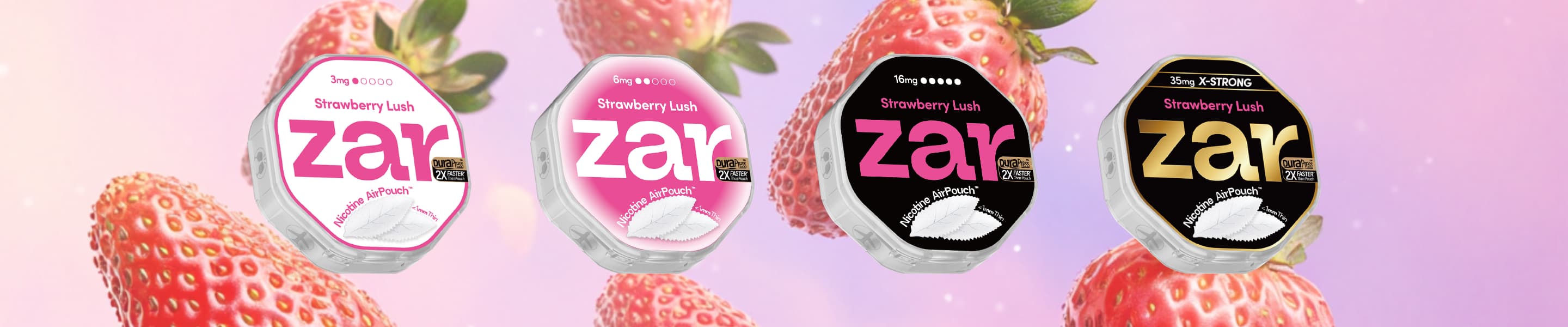 Strawberry Nicotine Pouches | zar AirPouch | zarpouch.shop