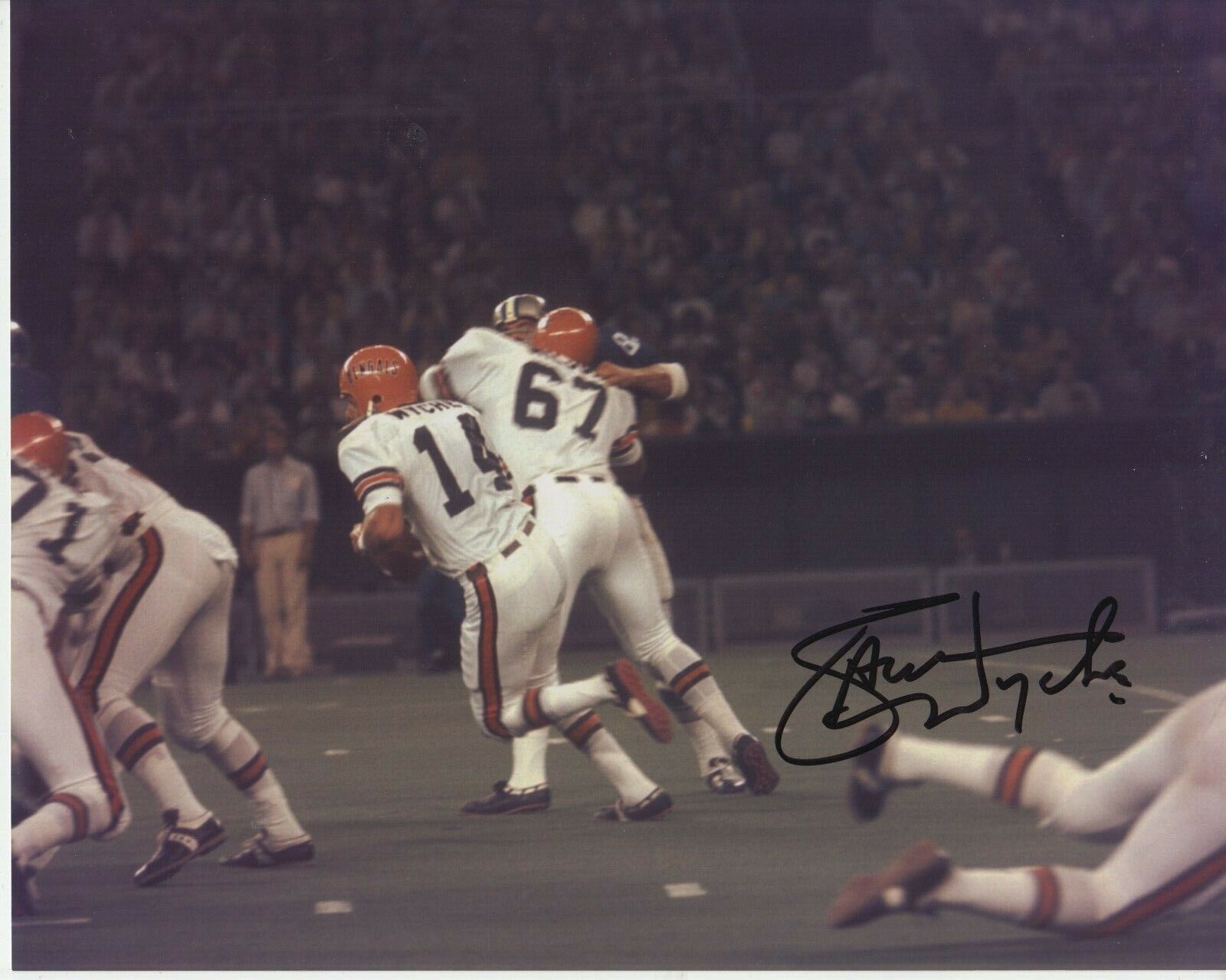 Sam Wyche 8x10 Signed Photo Poster painting w/ COA Cincinnati Bengals #4