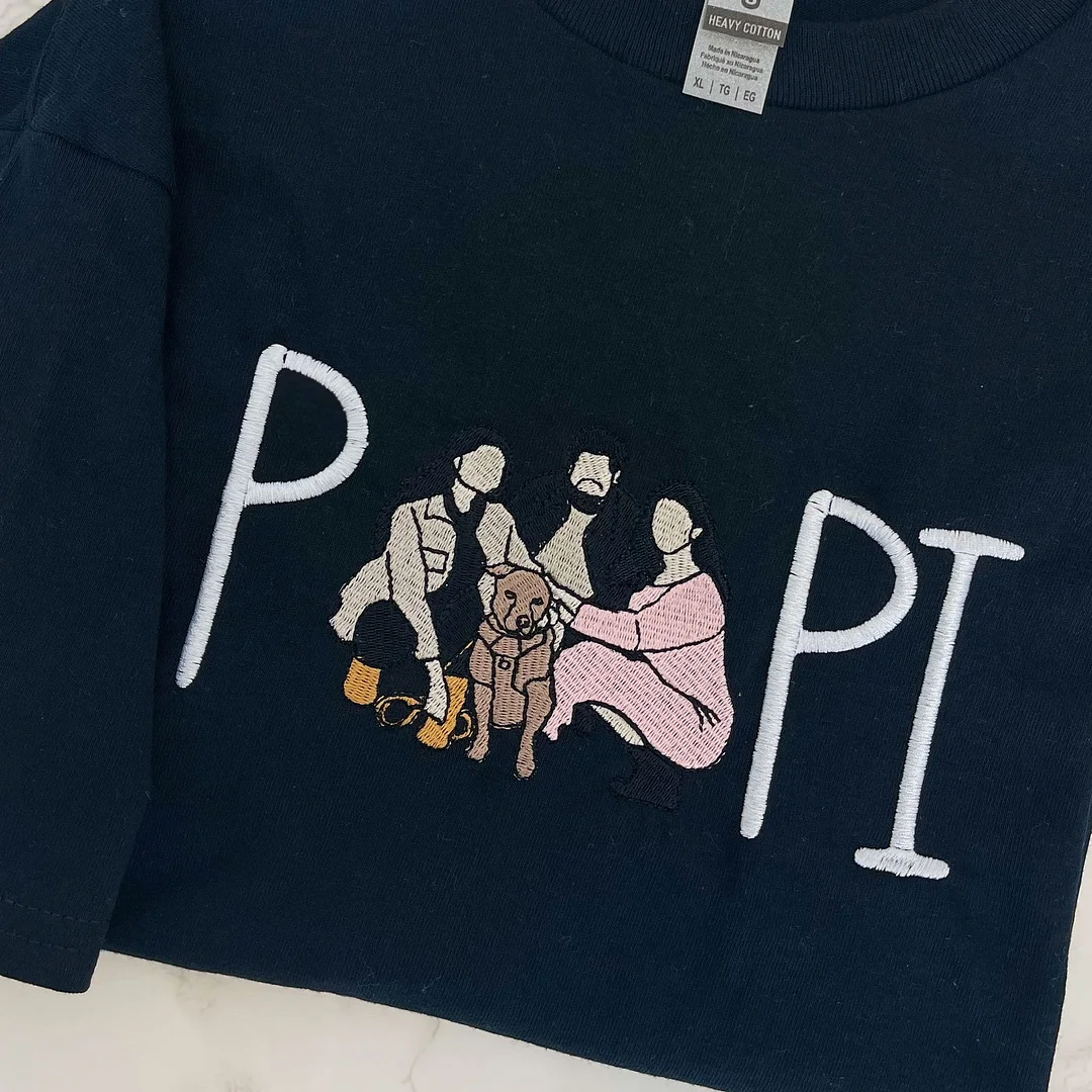 Embroidered Father and Son/Daughter Sweatshirt-Father's Day Gift 