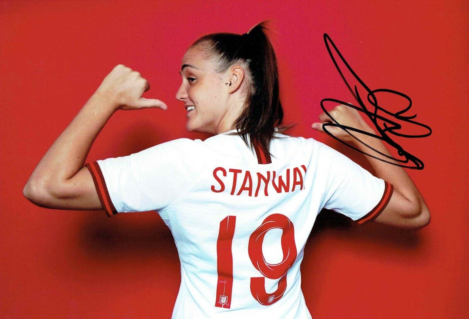 Georgia STANWAY SIGNED Autograph Photo Poster painting 1 AFTAL COA Man City England Football