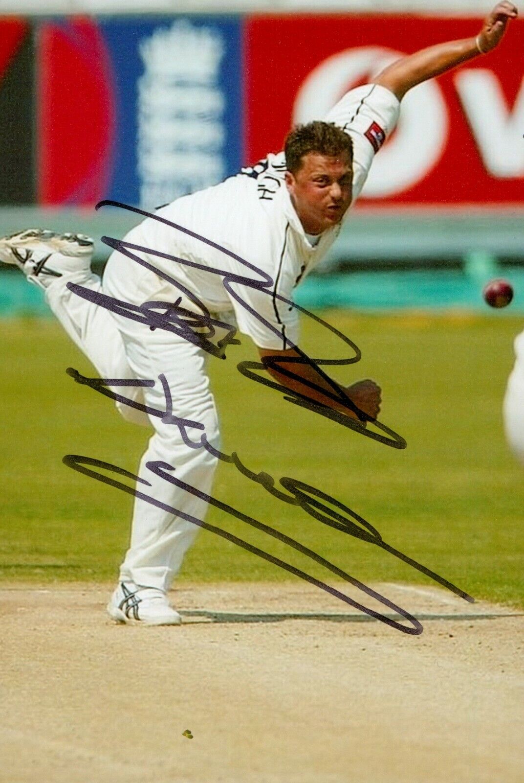 Darren Gough Hand Signed 6x4 Photo Poster painting England Cricket Ashes Genuine Autograph + COA