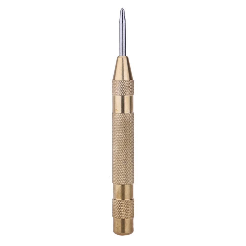 

5Inch Automatic Center Pin Punch Spring Loaded Marking Starting Holes Tool, Gold, 501 Original