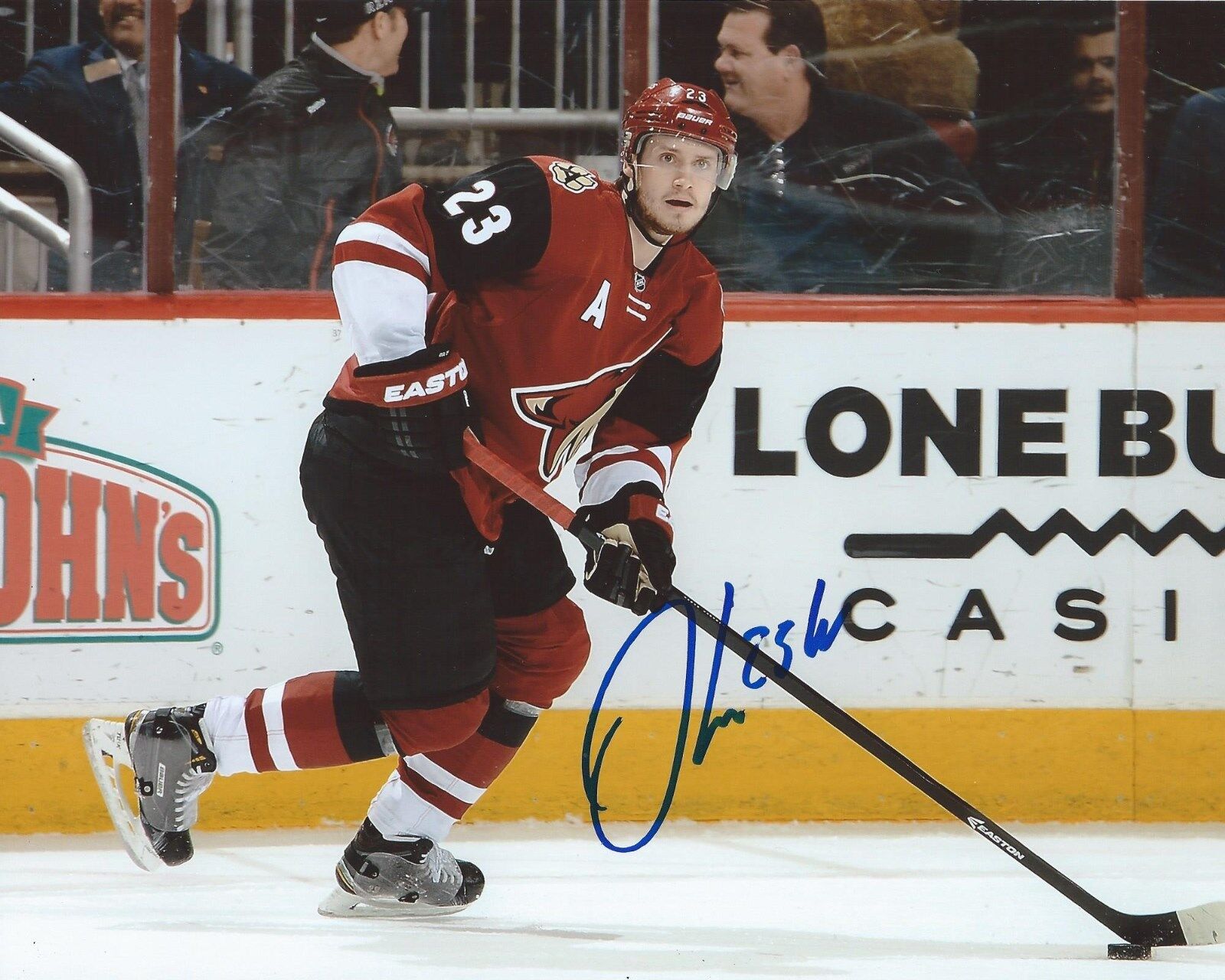 Oliver Ekman-Larsson Signed 8×10 Photo Poster painting Arizona Coyotes Autographed COA E