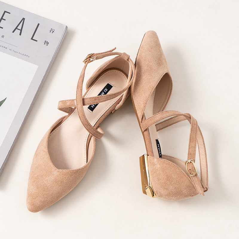 Pointed Toe Low Heels Pumps