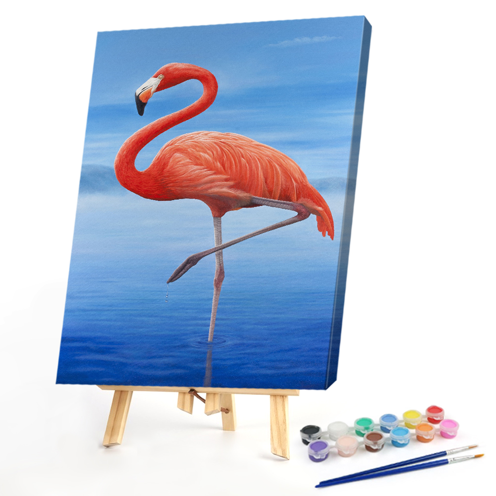 

40*50CM - Paint By Numbers - Flamingos, 501 Original