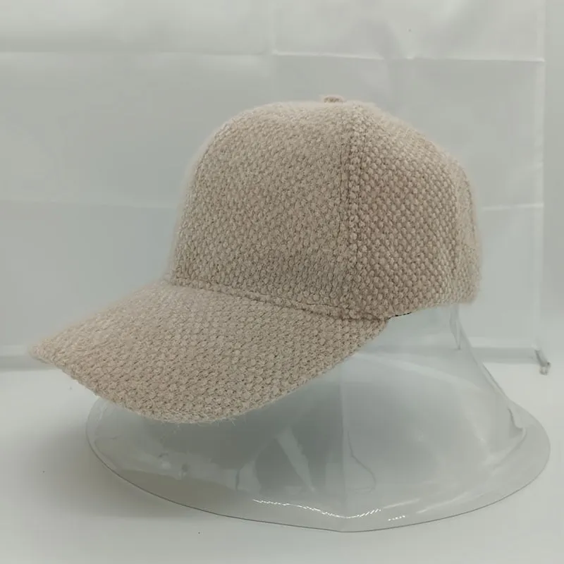 Warm women's baseball cap with faux fur for autumn & winter - Lorena
