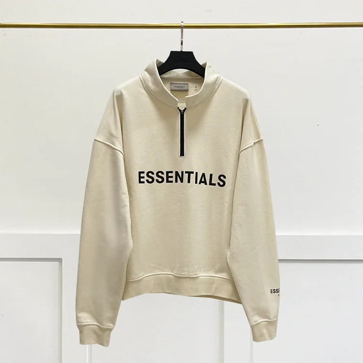 Fog Essentials Sweatshirt Half Cardigan Sweater