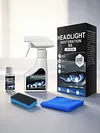 Car Headlight Restoration Kit with Towel and Sponge Headlight Cleaner and Restorer Kit for All Vehicle Types for Oxidized and Yellowed Lenses